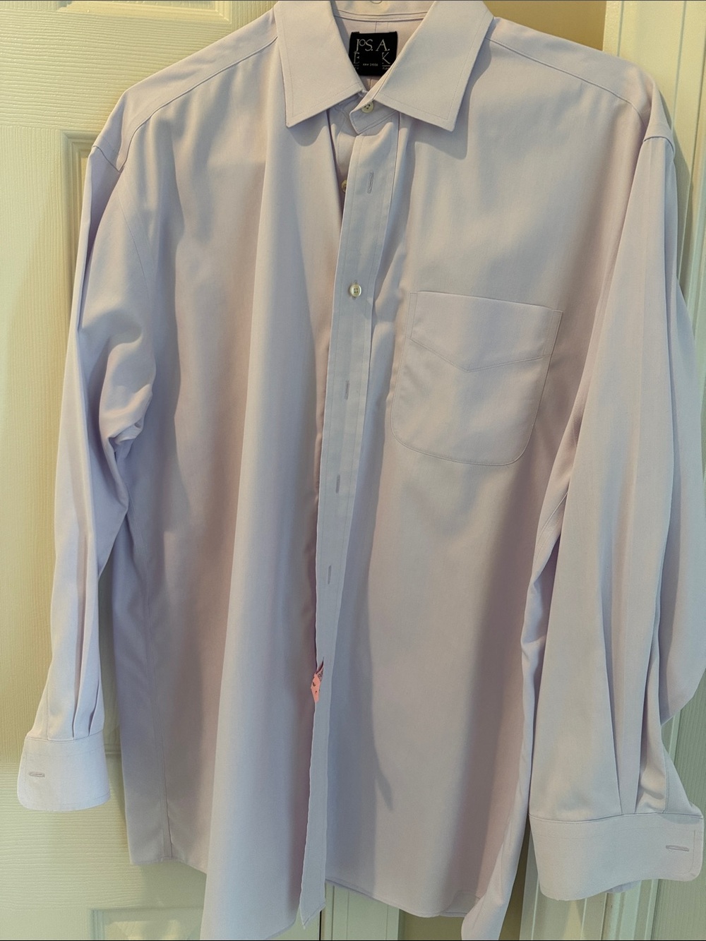 Jos. A. Bank Light Lavender Men's Dress Shirt - Classic Chest Pocket